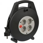 Brennenstuh Bobina 4 Tomas Negro/Gris 10m.