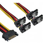Inline Cable Divisor SATA a 4xSATA 15cm