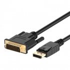 Ewent Cabo Adaptador Displayport para DVI-D V1.2 4K Macho/Macho 1.8m Preto