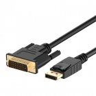 Ewent Cabo Adaptador Displayport para DVI-D V1.2 4K Macho/Macho 1m Preto