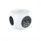 Nanocable Base 3 Tomas + 4 USB Nanocable Base 3 Tomas + 4 USB
