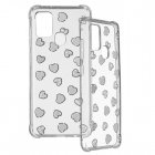 Funda Iridiscente Corazones Plata para Samsung Galaxy A21S