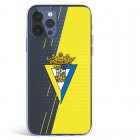 Funda  del Cádiz Fondo Amarillo y Transparente Licencia Oficial Cádiz CF para iPhone 12