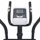 VidaXL Bicicleta Elíptica con Pulsómetro Negro/Blanco