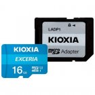 Kioxia Exceria MicroSDHC 16GB Classe 10 UHS-I + Adaptador SD