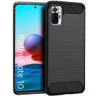 Cool Funda Carbón Negro para Xiaomi Redmi Note 10 / Note 10s
