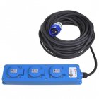 ProPlus Regleta CEE 2 Tomas Schuko 2 USB 20m Negro/Azul ProPlus Regleta CEE 2 Tomas Schuko 2 USB 20m Negro/Azul