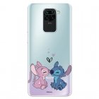 Funda Oficial de Disney Angel & Stitch Beso para Xiaomi Redmi Note 9