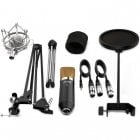 Audibax Berlin 1800 Gold Pro Pack Micrófono Studio Gran Diafragma