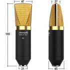Audibax Berlin 1800 Gold Pro Pack Micrófono Studio Gran Diafragma