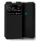 Cool Funda Flip Cover Liso Negro para TCL 20 SE
