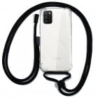 Cool Funda Transparente con Cordón Negro para Samsung Galaxy A02S