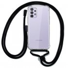 Cool Funda Transparente con Cordón Negro para Samsung Galaxy A32 4G