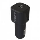 Muvit Cargador de Coche USB-C 30W Negro