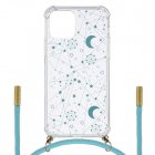 Funda Silicona Colgante Constelación Azul para iPhone 12 Pro Max