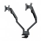NewStar Soporte Doble Brazo para Monitor 10"/32" VESA 100x100mm Máx 8Kg Negro