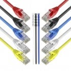 Max Connection Pack 10 Cables de Red UTP RJ45 Cat.6 24AWG 0.5m + 15 Bridas Colores Surtidos