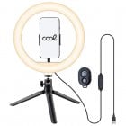 Cool Aro de Luz LED Sobremesa + Mando Bluetooth