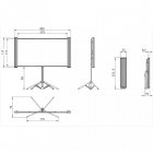 Celexon Mobil Expert Pantalla de Proyección con Trípode Doble 172x108cm