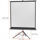 Celexon Economy Pantalla de Proyección con Trípode 219x219cm