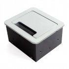 Emuca Enchufe Empotrable de Mesa Multiconector 145x130mm Gris Emuca Enchufe Empotrable de Mesa Multiconector 145x130mm Gris