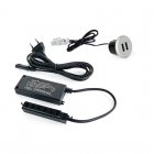 Emuca Enchufe Empotrable Redondo 2 Puertos USB 2.0 Gris Metalizado Emuca Enchufe Empotrable Redondo 2 Puertos USB 2.0 Gris Metalizado