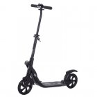 HomCom Patinete Plegable con Manillar Ajustable Negro