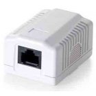 Roseta de Superfície Cat6 Conector Rede Femea RJ45 Roseta de Superfície Cat6 Conector Rede Femea RJ45