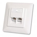 Digitus Roseta Imbutivel Cat6 2 x RJ45 Angulo Femea Digitus Roseta Imbutivel Cat6 2 x RJ45 Angulo Femea
