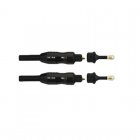 SilverHT Cable Toslink High End Oro con Adaptador Jack 3.5mm 2.5M Negro SilverHT Cable Toslink High End Oro con Adaptador Jack 3.5mm 2.5M Negro