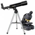 National Geographic Set Telescópio Refrator Compacto + Microscópio com Suporte para Smartphone
