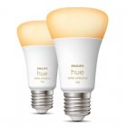 Philips Hue White Ambiance Pack 2 Bombillas LED Inteligentes E27 8W Luz Blanca Cálida a Fría