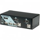 Roline 14.01.3327 Switch KVM 1 Usuario 2 Salidas USB Negro