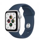 Apple Watch SE 2021 GPS 40mm Aluminio Plata con Correa Deportiva Azul