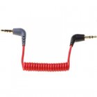 Cable Micrófono Acodado TRS 2.5mm a TRRS de 3.5mm Macho/Macho 20cm Rojo Cable Micrófono Acodado TRS 2.5mm a TRRS de 3.5mm Macho/Macho 20cm Rojo
