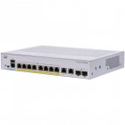 Cisco CBS250-8PP-E-2G-EU Switch de Red 8 Puertos GE PoE Parcial Plata