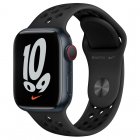 Apple Watch Series 7 Nike GPS 41mm Aluminio Medianoche con Correa Deportiva Antracita Negra