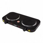 Mesko Cocina Eléctrica 2 Quemadores 2000W Negra