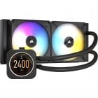 Corsair iCUE H100i ELITE LCD Display Liquid CPU Kit de Refrigeración Líquida 240mm