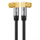 Goobay Cable de Antena Satélite HDTV 135dB Tipo F Macho Acodado 5m Negro Goobay Cable de Antena Satélite HDTV 135dB Tipo F Macho Acodado 5m Negro