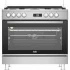 Beko GM1532DXNS Cocina de Gas Butano 5 Zonas + Horno 108L Inox