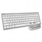 Subblim Pure Combo Extended Teclado + Ratón Bluetooth Plata/Blanco