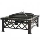Outsunny Brasero Exterior Multifuncional Negro