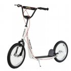 Homcom Patinete Infantil con Neumáticos Inflables Blanco