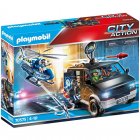 Playmobil City Action Helicóptero de Policía: Persecución del Vehículo Huido