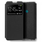Cool Funda Flip Cover Liso Negro para Huawei Honor 9X Lite