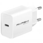 Akashi Cargador de Pared USB-C 3A 18W Blanco