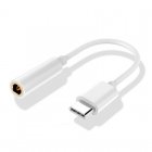 Cool Adaptador Conector Tipo C para Jack 3,5 mm Digital Universal Branco