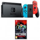 Nintendo Pack Switch Azul Neón/Rojo Neón + Metroid Dread Nintendo Pack Switch Azul Neón/Rojo Neón + Metroid Dread