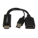 StarTech.com HD2DP Videokabel-Adapter Schwarz